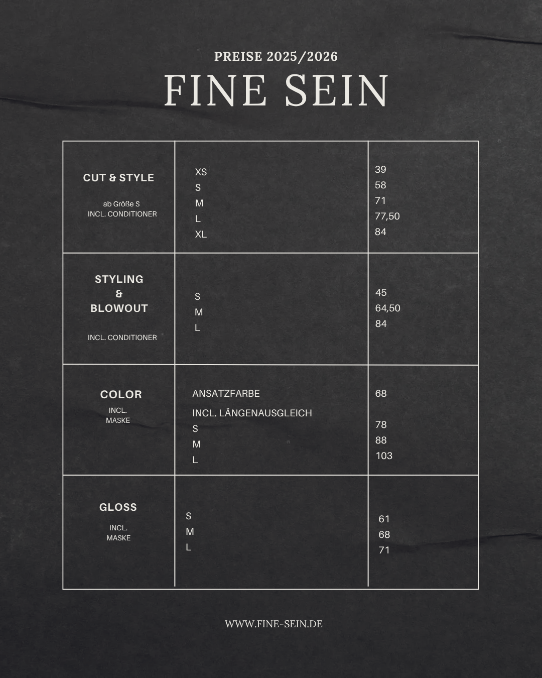Preisliste Seite 1